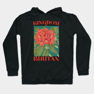 Kingdom of Bhutan Floral Hoodie